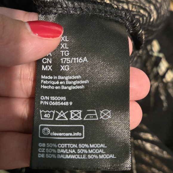 H&M sleeveless v neck wrap print dress size XL - Picture 3 of 3